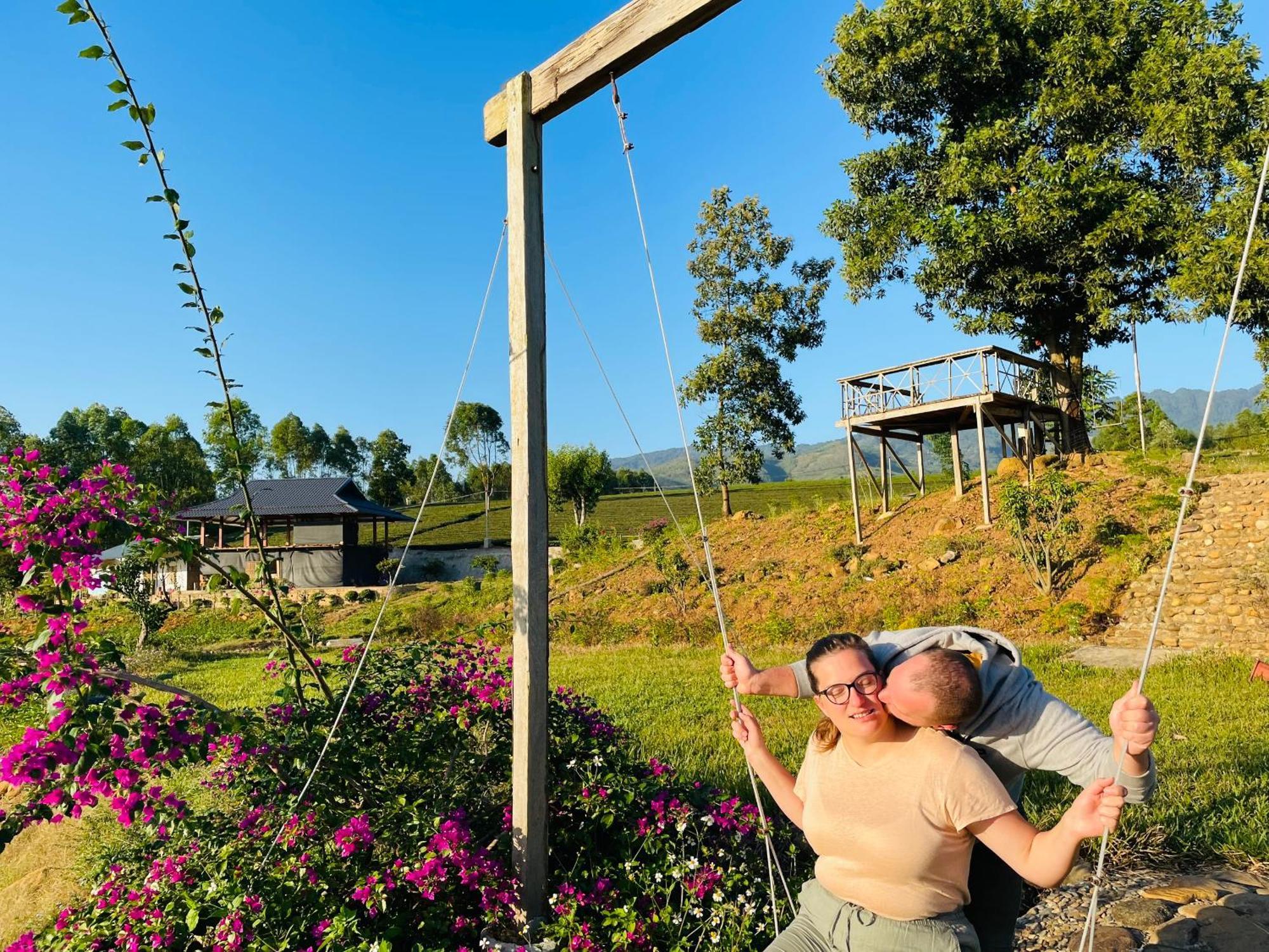Happy Homestay Nghia Lo Exterior foto